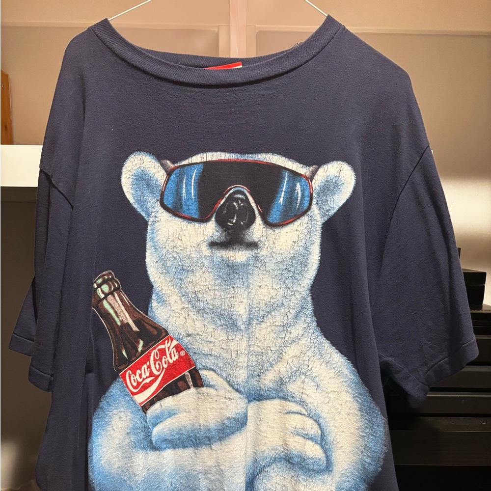 Vintage Coca Cola Bear Tee size XL
